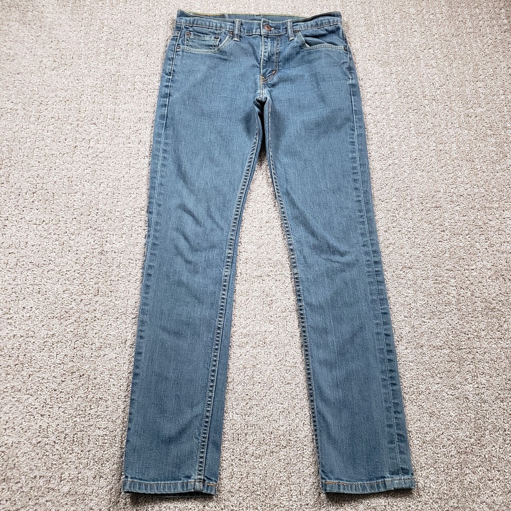 LEVIS Jeans Mens 30x32 (28x29) Blue 511 Slim Straight Clean Medium Wash Denim